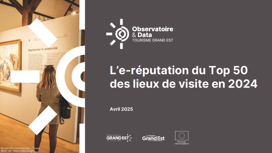 L’e-réputation du Top 50 des lieux de visite en 2024