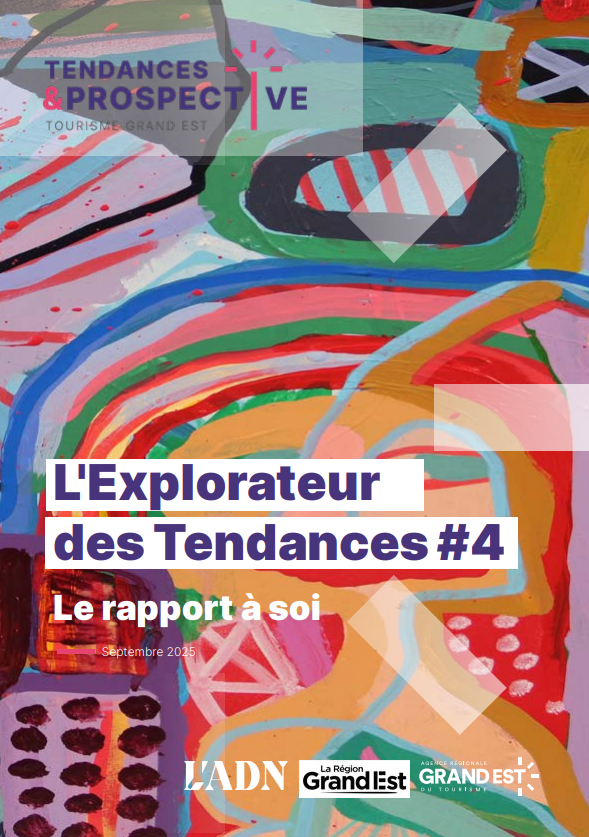 Couverture colorée du rapport L'Explorateur des Tendances #4