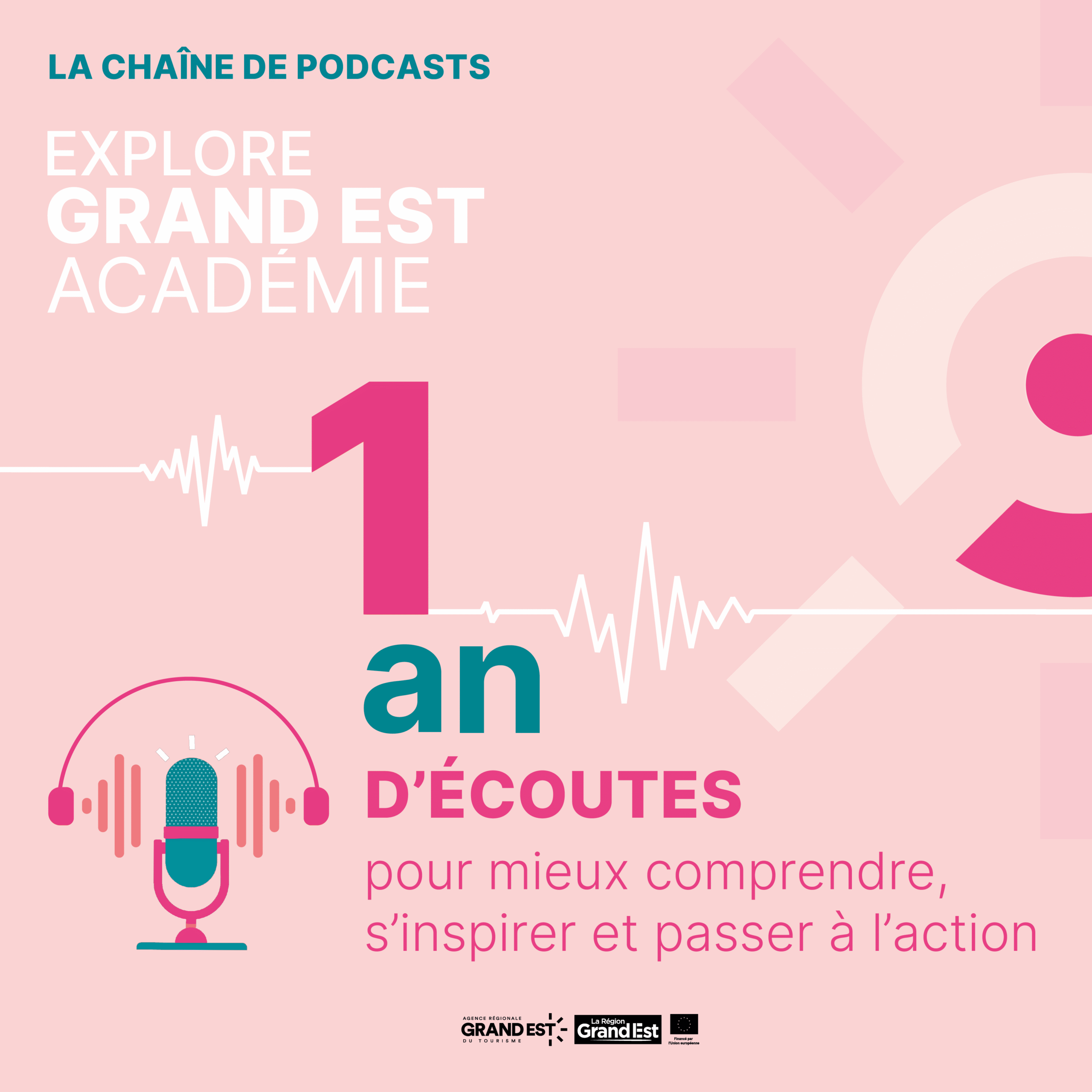 Affiche podcast Explore Grand Est Académie anniversaire