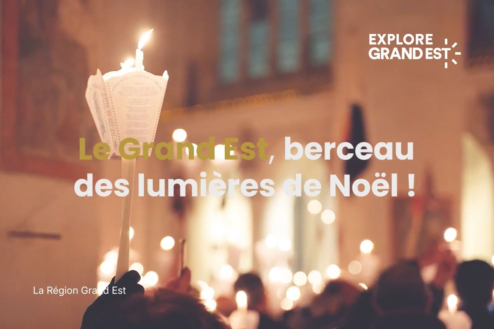 Bougies de Noël dans le Grand Est