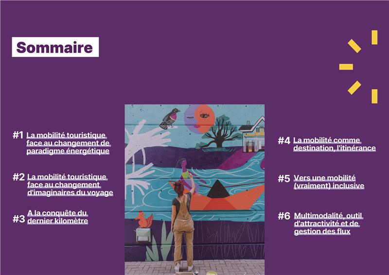 Sommaire sur la mobilité touristique et durable