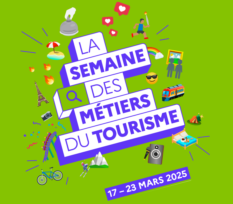 Affiche Semaine des métiers du tourisme 2025