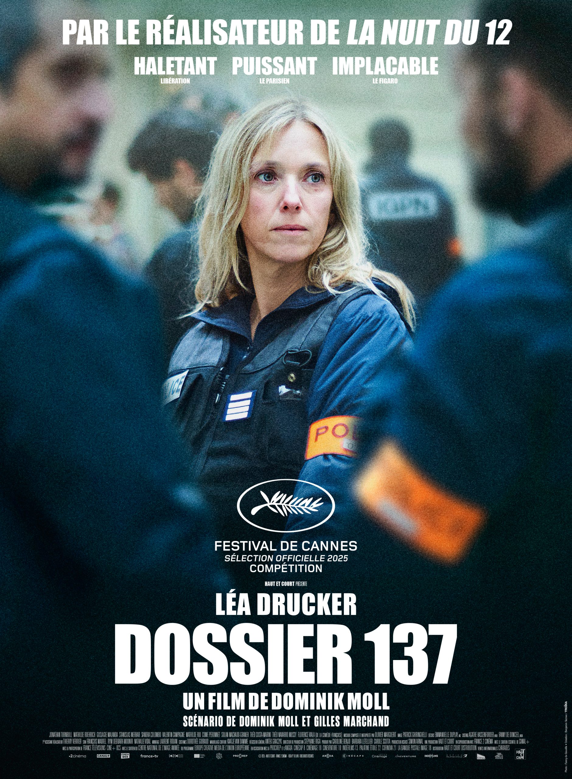 Affiche du film Dossier 137 avec une policière.