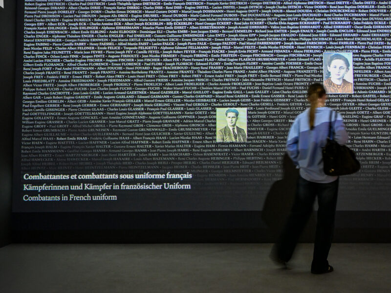 Mur des noms à Schirmeck