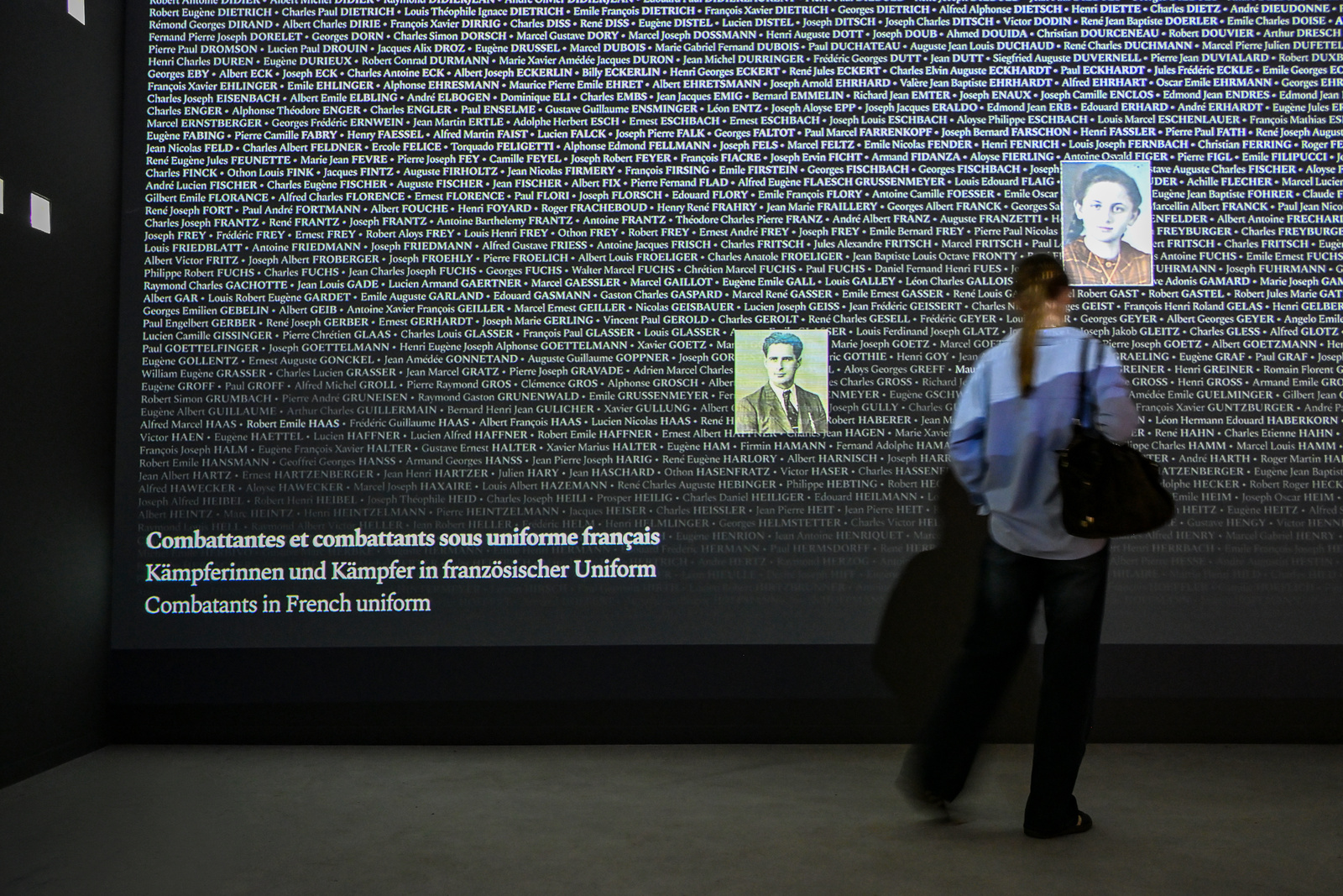 Mur des noms à Schirmeck